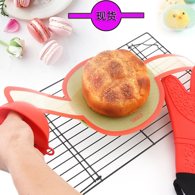 Baking Pad Dough Transfer Non-slip Kitchen Cake Baking Tray Long Handle Oven Tools Easy To Clean Durable