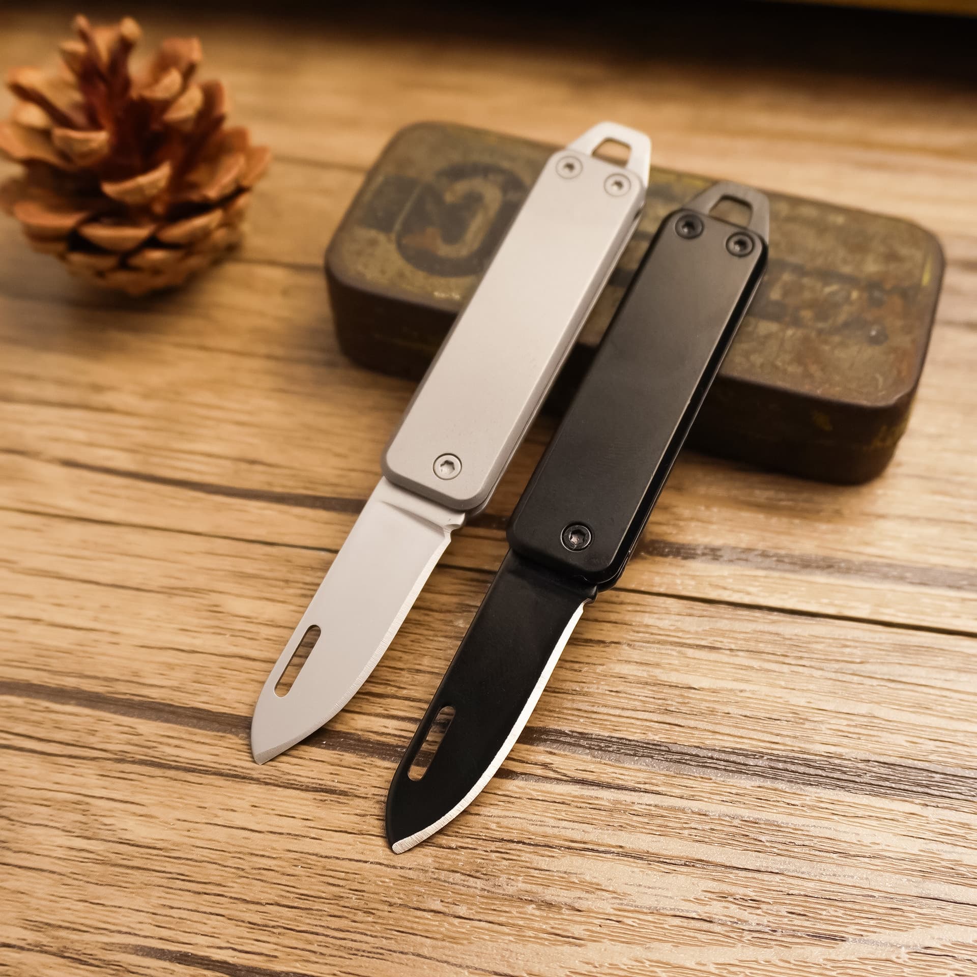 Multifunctional Folding Knife Keychain Knife Portable Fruit Knife Premium Mini Knife Compact High Hardness for Home and Travel