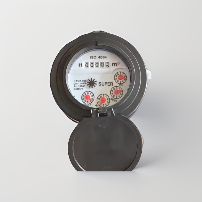Household Plastic ABS Tap Water Export Water Meter 1/2" 3/4" 1 Inch 2 Inch Digital Sturdy Durable Digital Display