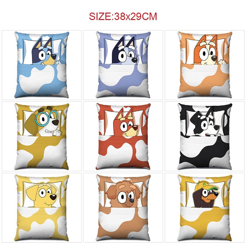 Bluey Plush Pillow Home Sofa Pillow Bedroom Bay Window Bedside Super Soft Cushion Decorative Pillow Gift