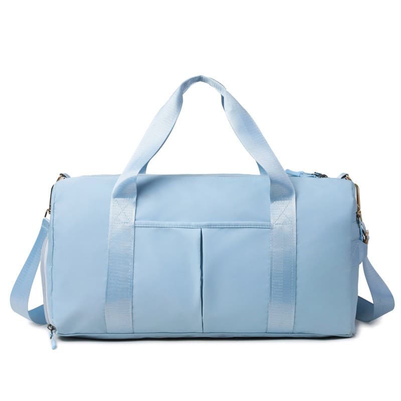 Women's Large Capacity Gym Shoulder Bag, Short Trip Travel Bag with Shoe Compartment, Wet and Dry Separation, Waterproof Training Bag, Lightweight