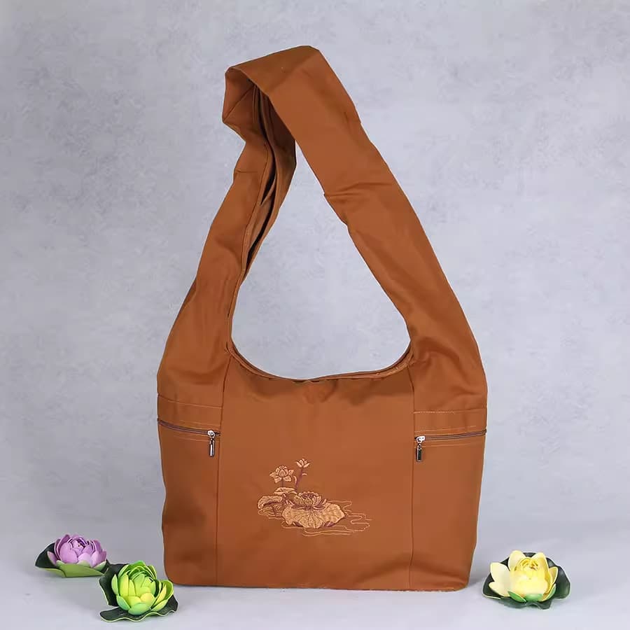 Canvas Layman Bag Backpack Chaoshan Bag Buddha Bag Monk Bag Sachet Bag Arhat Bag Zen Meditation Bag Men’s and Women’s Bag