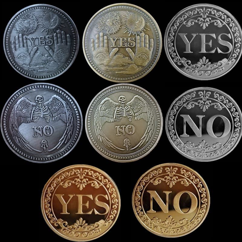 Yes/No Decision Coin Commemorative Medal Lucky Coin Commemorative Coin Constellation Coin Creative Foreign Trade Currency Cross-Border Foreign Currency