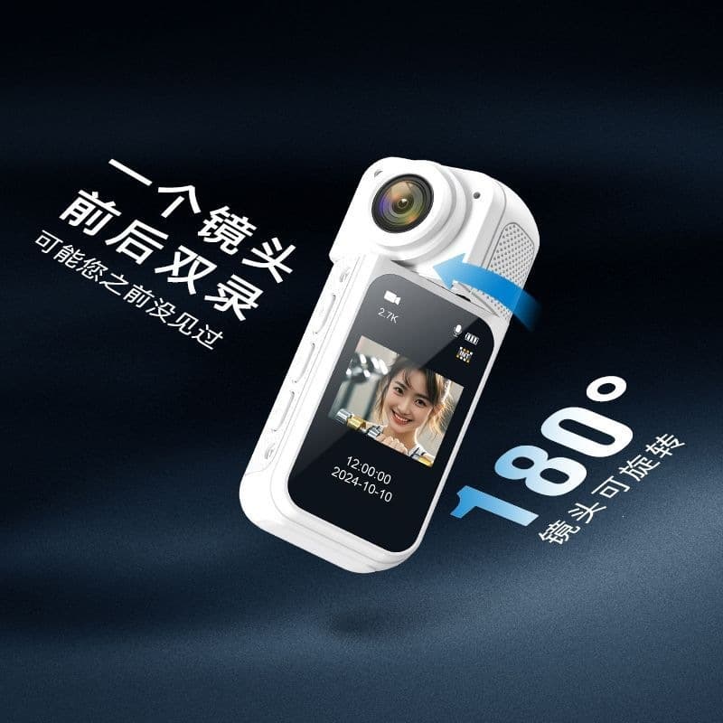 Action Camera Thumb Chest Mount for Motorcycle Dash Cam Cycling Camera Compatible with 360° Rotating Video Recording