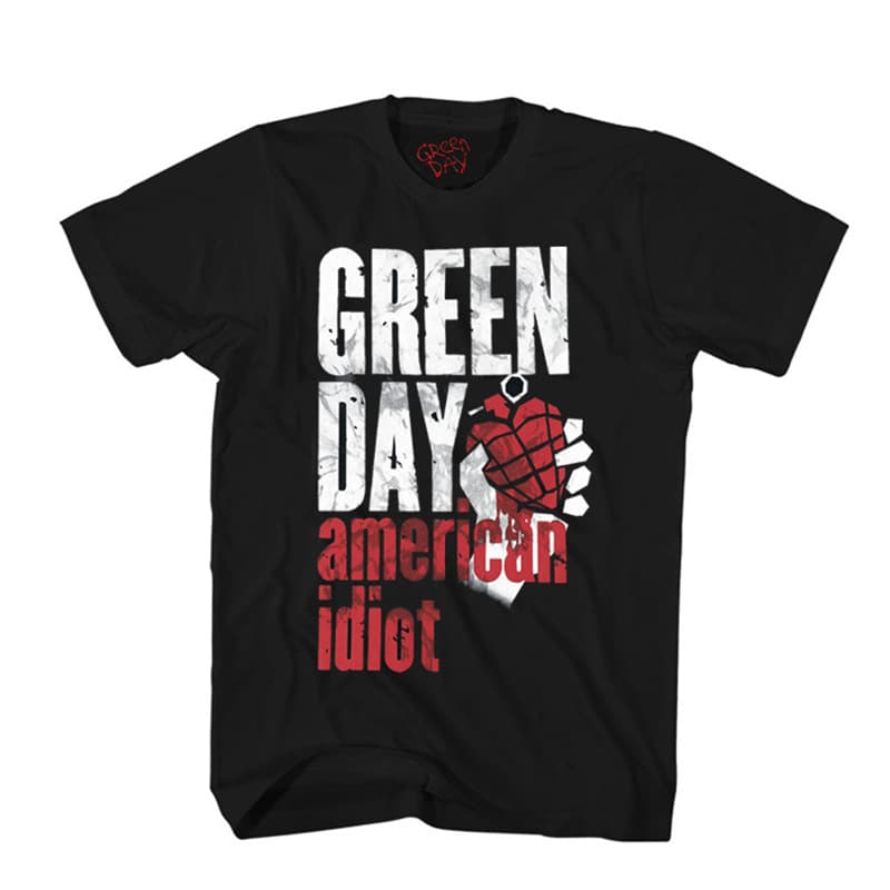 New European and American export Green Day rock band short sleeve T-Shirt
