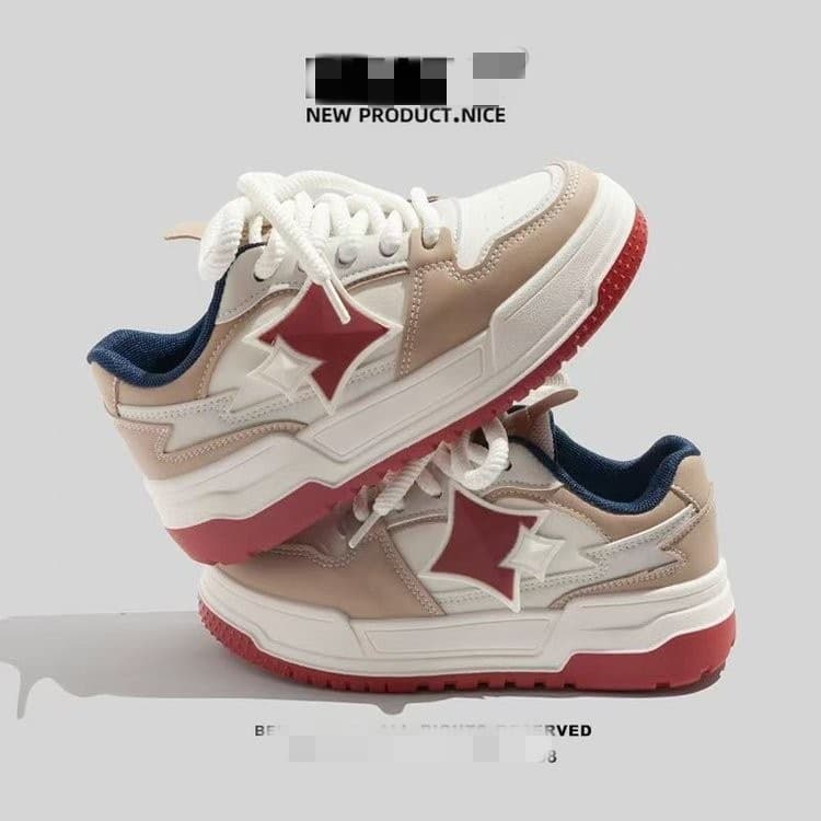 Campus Style Chunky Bread Shoes for Women 2026 Spring New Arrival Chic Korean Version Student Breathable Casual Sports Sneakers