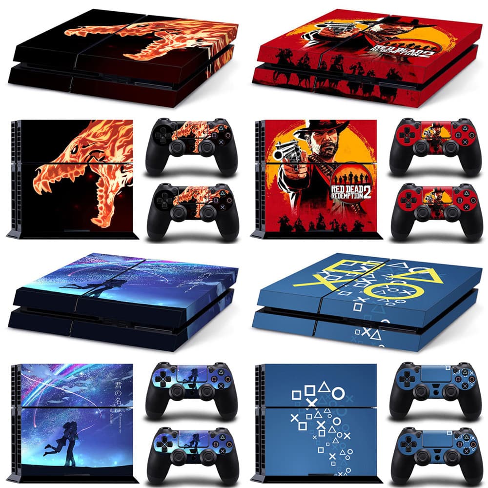 Red Dead Redemption 2 PS4 Console Sticker Creative Protective Film for Console and Controller