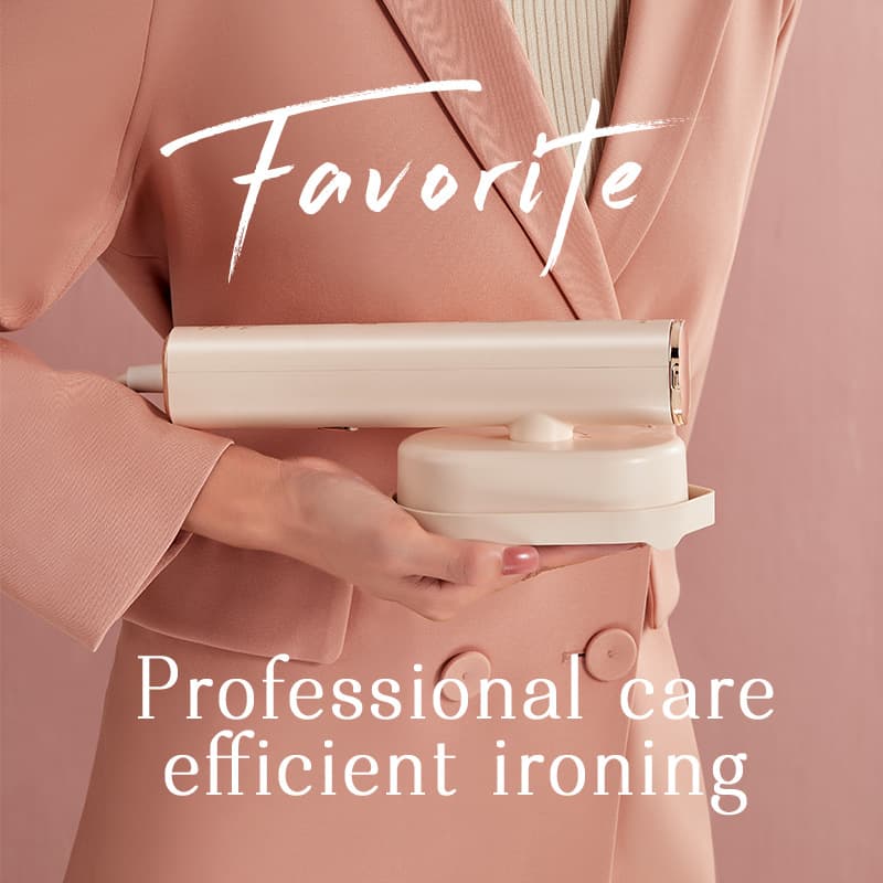 Littlecofa Portable Handheld Clothes Iron Dual Steamer Mechanical Operation 1200W Power Ceramic Inner Tank Dry Wet Ironing