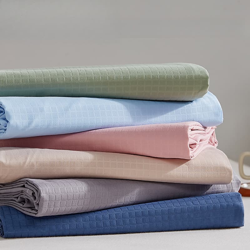 Waffle washable cotton bed sheets single piece single student dormitory double home use three-piece set all-season available factory wholesale