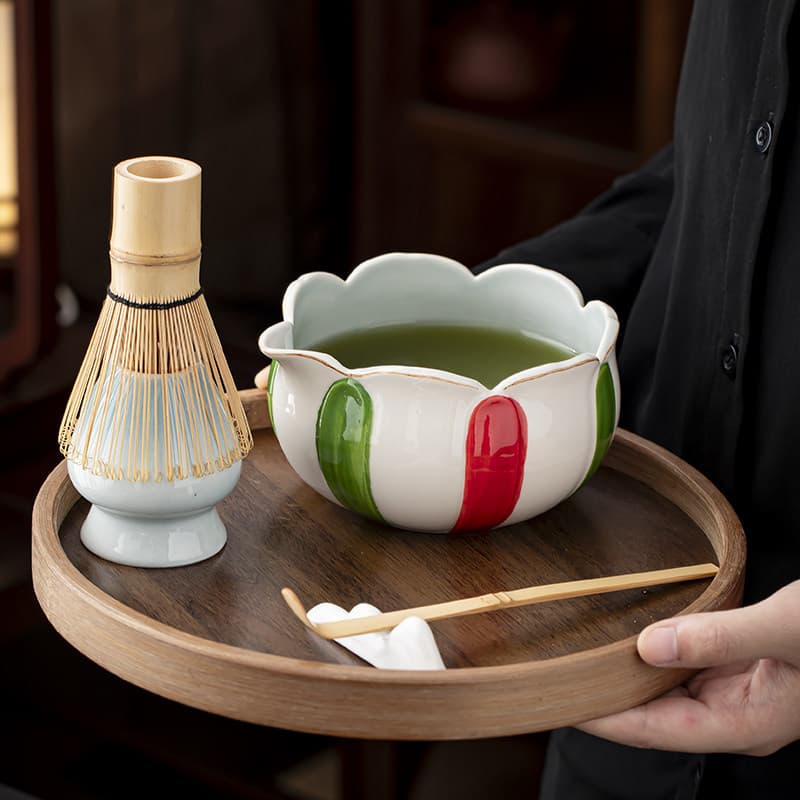 Matcha bowl, matcha tool, matcha brush, Japanese tea bowl, matcha cup, powder bowl, stirrer, tea spoon utensil set