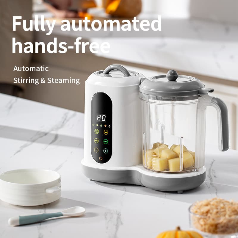 Cross-Border Best-Selling Multi-Functional Baby Food Processor Fully Automatic Blender with Cooking Timer, Compact