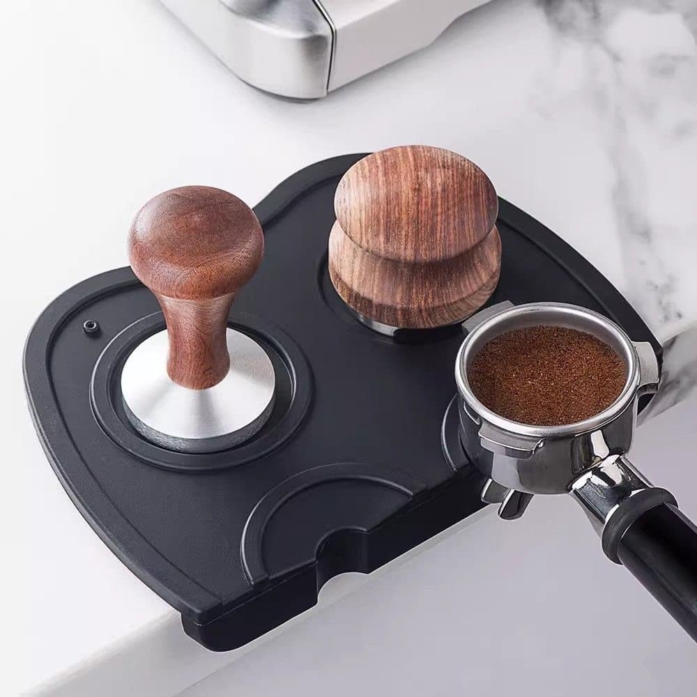 Spot coffee press powder pad corner pad non-slip silicone pad powder hammer pad filling pressure seat coffee machine handle pad coffee pad