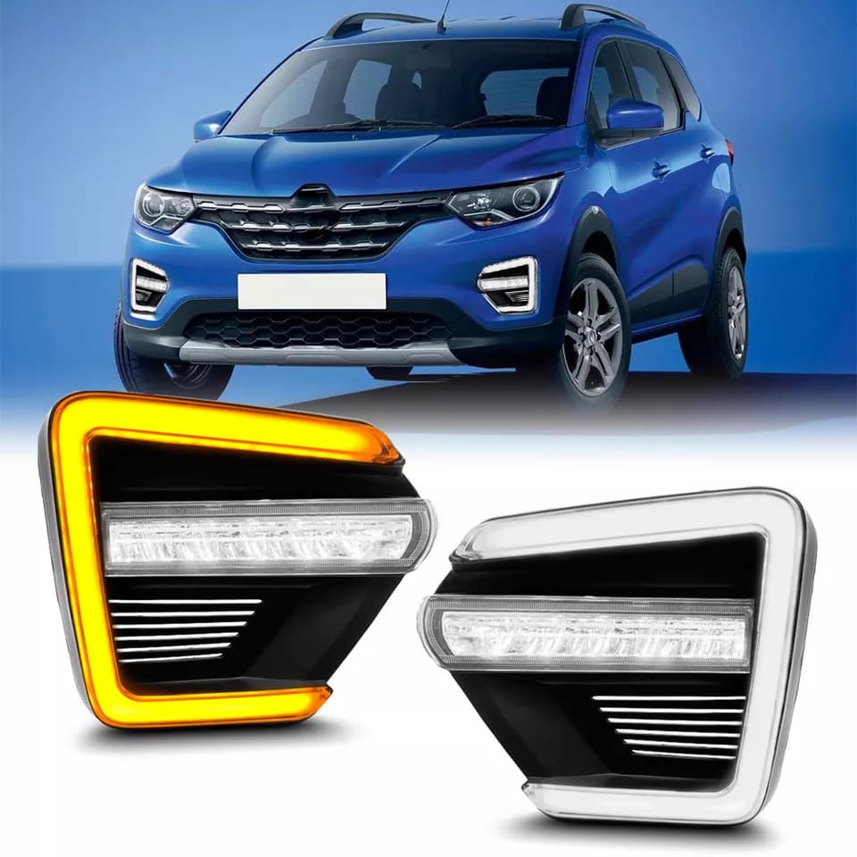 For India Renault Triber 2020 LED Dual Color Daytime Running Light Fog Light Assembly Hot Sale