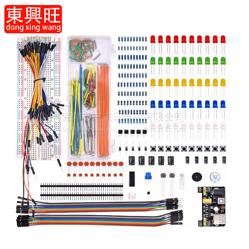 Uno R3 Starter Kit For Beginners Compatible Arduino Electronic Component Pack Includes Resistors Capacitors LEDs More