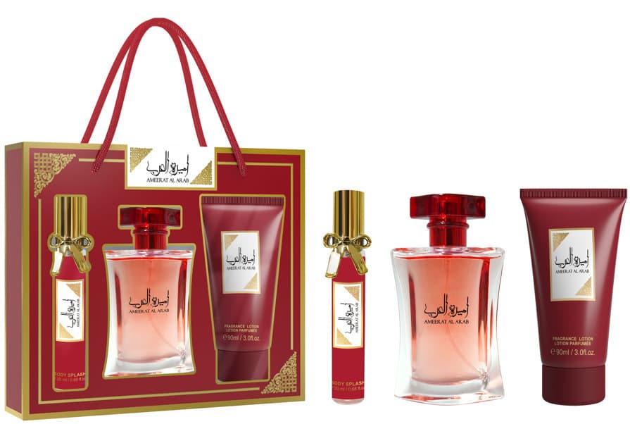 Middle Eastern Arabic Gift Box Perfume Three-Piece Set Body Spray Women's Perfume Major Brand Export Cross-Border Perfume Wholesale