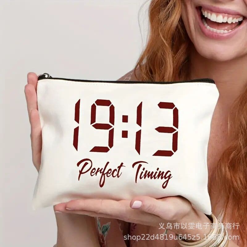 Sorority Perfect Timing 1913 Makeup Bag 1913 Women's Cosmetic Bag Coin Purse