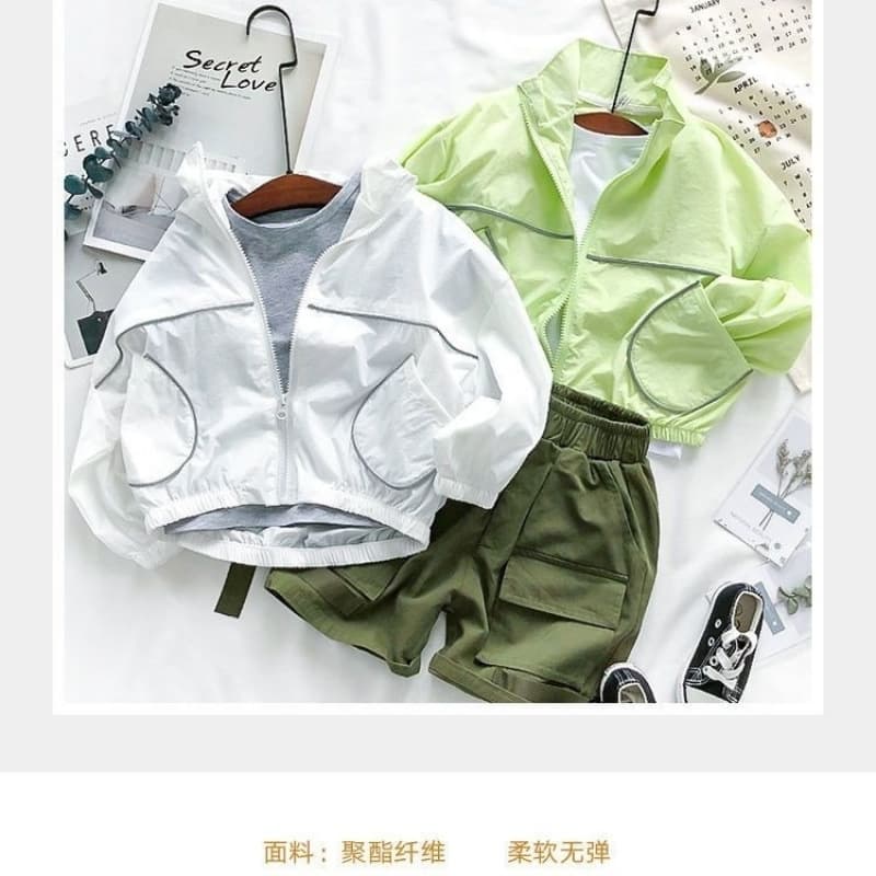 Free Shipping Kids Breathable Ultra-Thin 2023 New UV Protection Jacket for Boys and Girls Baby Summer Sunscreen