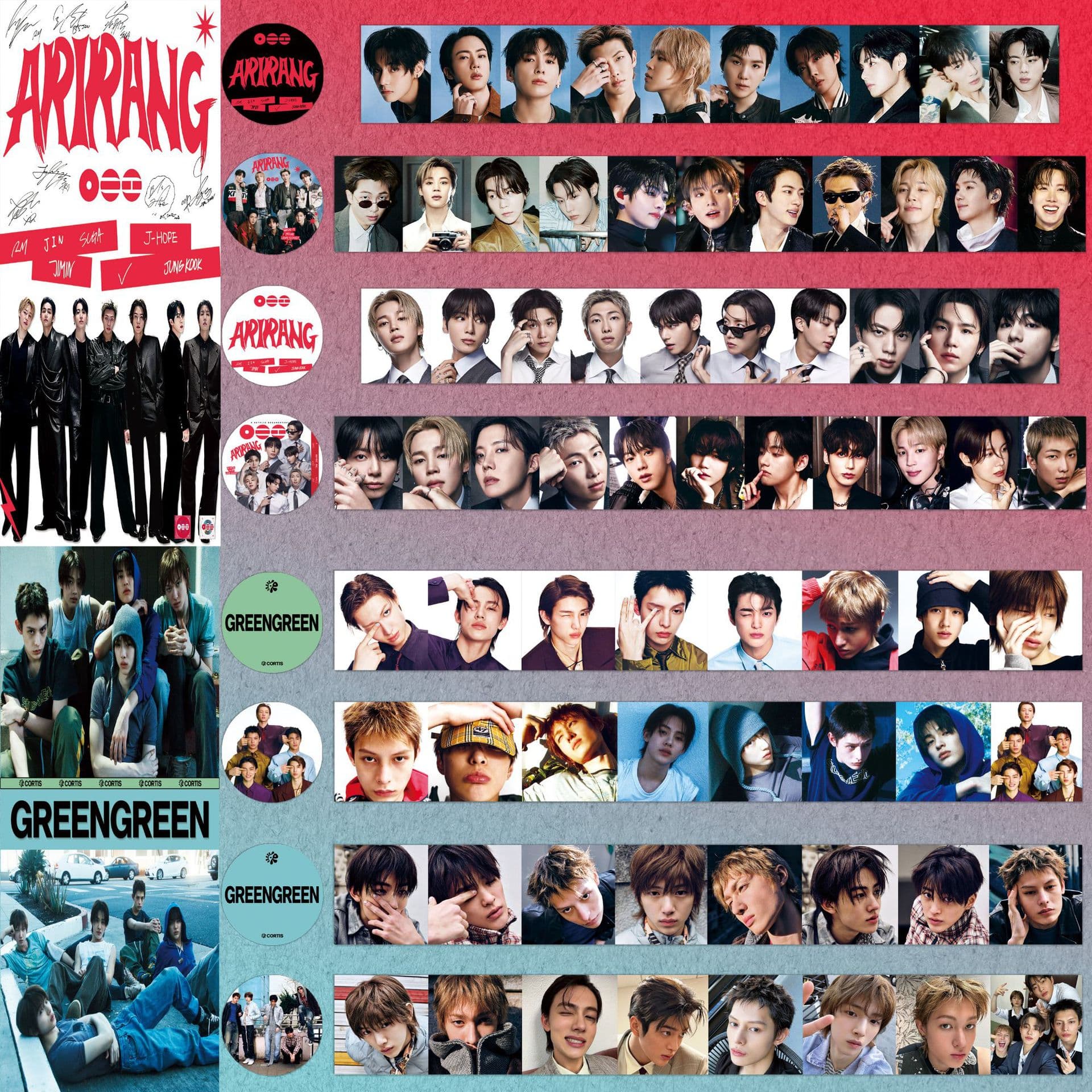 CORTIS tape BS BTS kpop comeback album ARIRANG peripheral handbook stickers