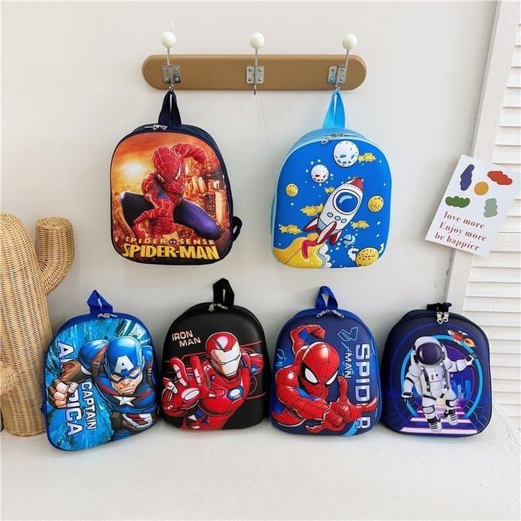 New Cartoon 3D Backpack Cute Children Eggshell Backpack Kindergarten Small School Bag for Boys and Girls 2-6 Years Old 5
