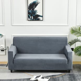 Thick Solid Velvet Sofa Cover Elastic Non-Slip High-End Nordic Simple Integrated Full Coverage Chaise Lounge Cover Lazy Sofa Set