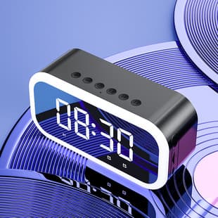 Yayunshi S5 Light Edition Alarm Clock Speaker Wireless Bluetooth Subwoofer New Creative Bedside Speaker