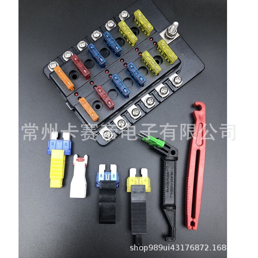 Universal Automotive Fuse Puller Tool for Medium and Small Blade Fuse Replacement