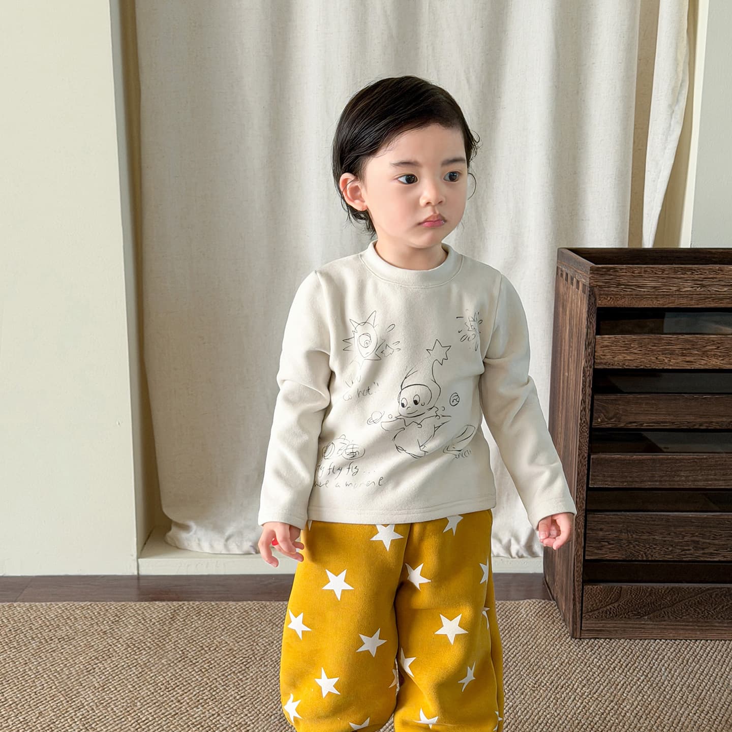 Cane Pear Children's Clothing Boys' Bottoming Shirt Winter Clothes New Thickened Children's Long-Sleeved T-Shirt Inner Top Category A Boy's Clothes