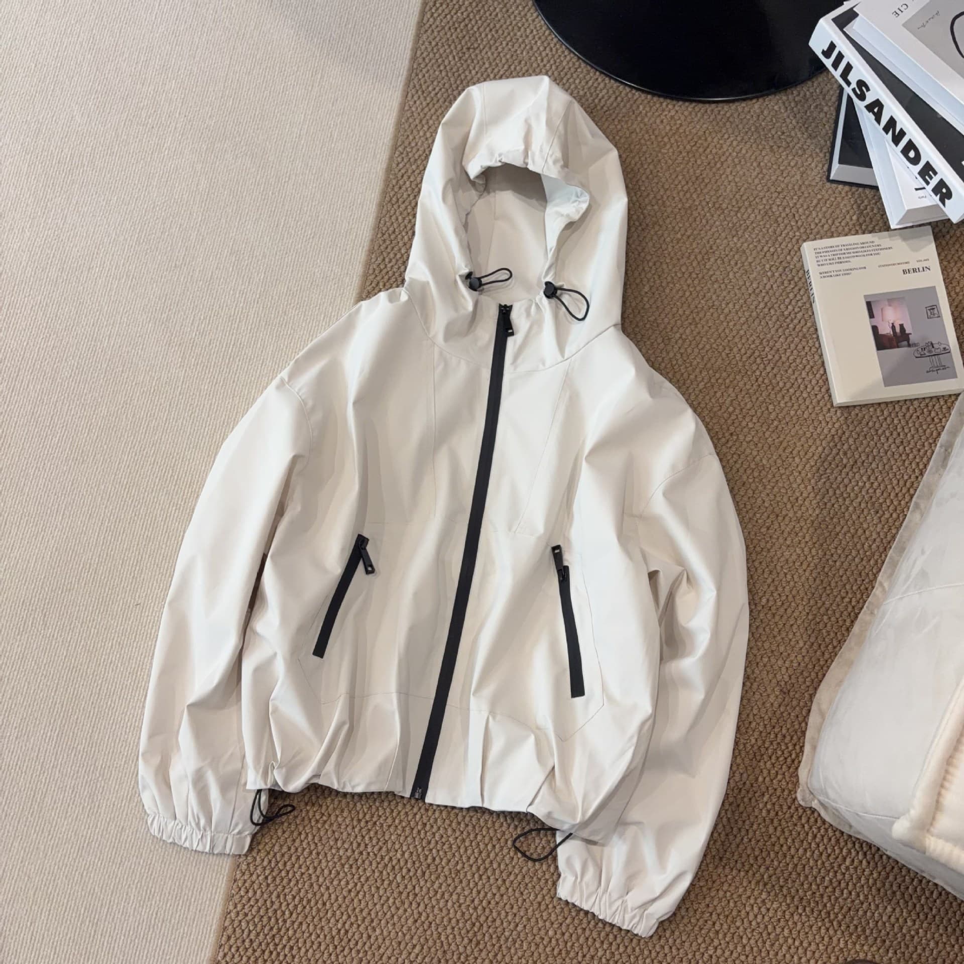 2026 Early Spring New Hooded Jacket Women's Loose Casual Versatile Jacket Top