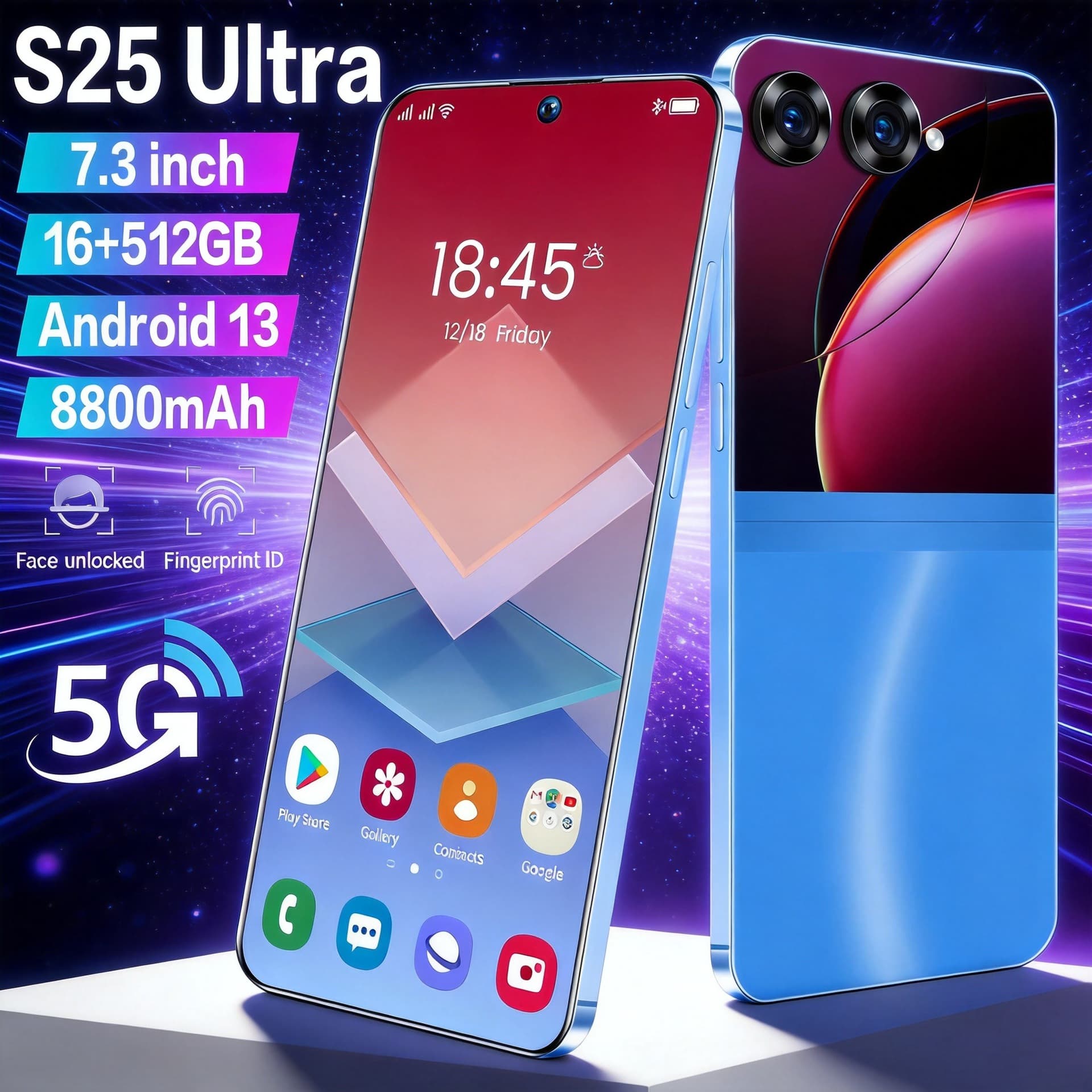 Cross-border S25 Ultra+ smartphone 512G Android phone source factory SmartPhone (hot model)