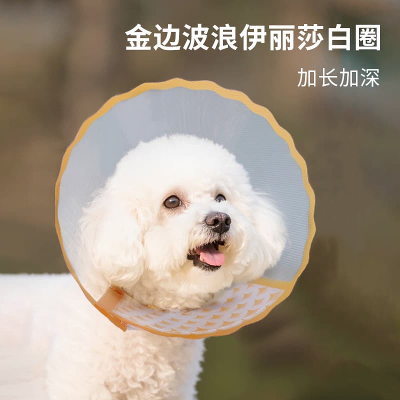 New Cross-Border Pet Elizabethan Collar Extended Anti-Lick Cat Dog Collar Head Cover