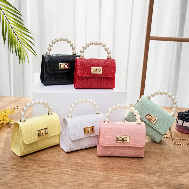 mini bags jelly women's bag 2022ladies bag cross-border e-commerce dropshipping pearl chain handbag
