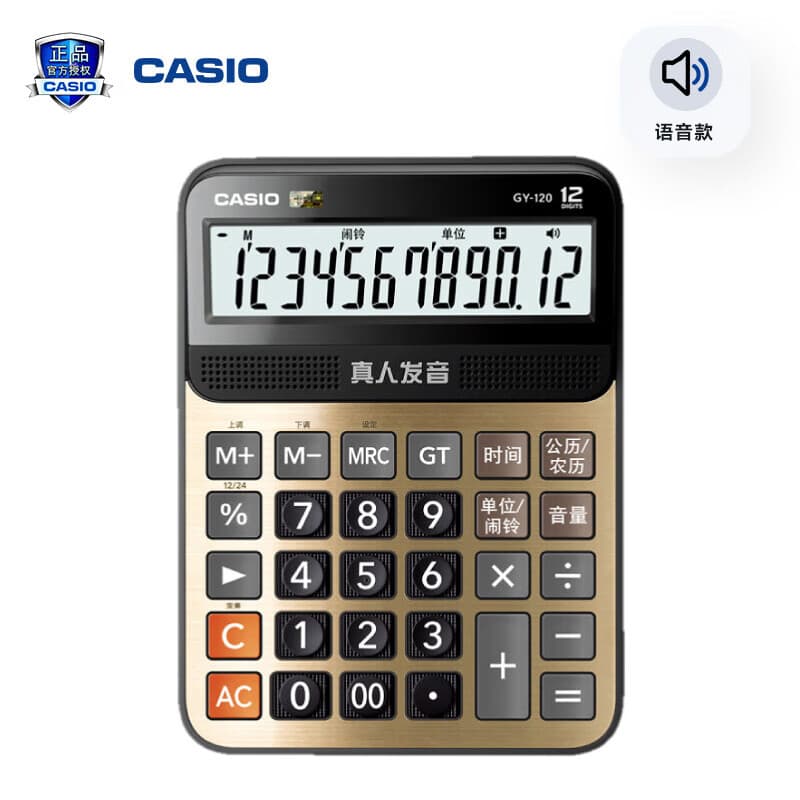 CASIO GY-120 Voice Calculator Large Real Voice Office Financial Use