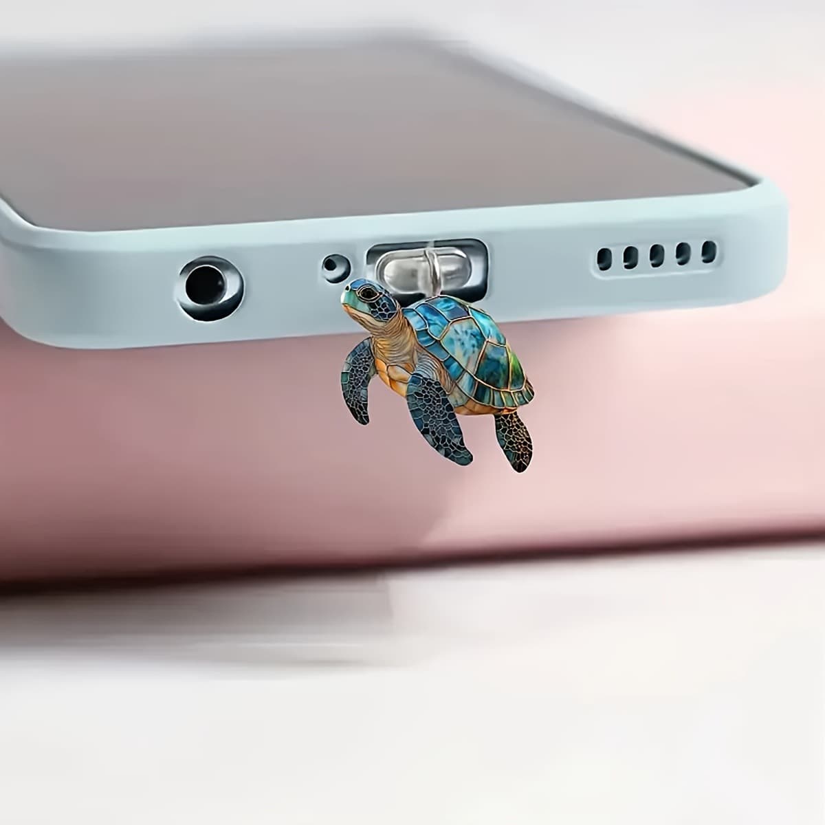 Turtle Cross-Border Hot-Selling Acrylic Phone Dust Plug Pendant Type-C