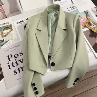 Short Blazer for Women 2024 Spring/ Autumn New Arrival Petite Advanced Design Versatile Cross-Border Suit Jacket