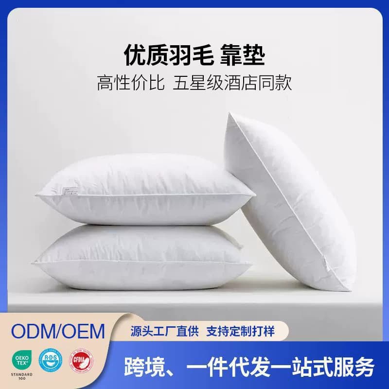 Customized cushion and pillow inner with down filling, wholesale for hotel sofa cushions, custom-made pillow cores