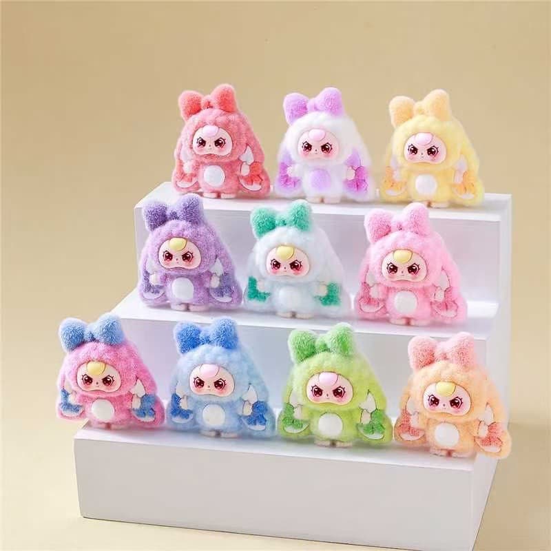 Cute Drooping Ear Butterfly Bow Three-Year-Old Cute Bean Plush Desktop Small Decoration Trendy Toy Live Streaming Blind Bag Wholesale