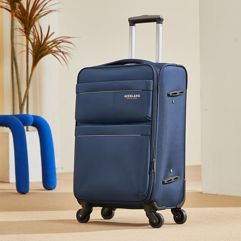 Wholesale Custom Oxford Fabric Luggage Business Men's Trolley Case Travel Suitcase Carry-on Suitcase with Password Oxford Fabric Luggage
