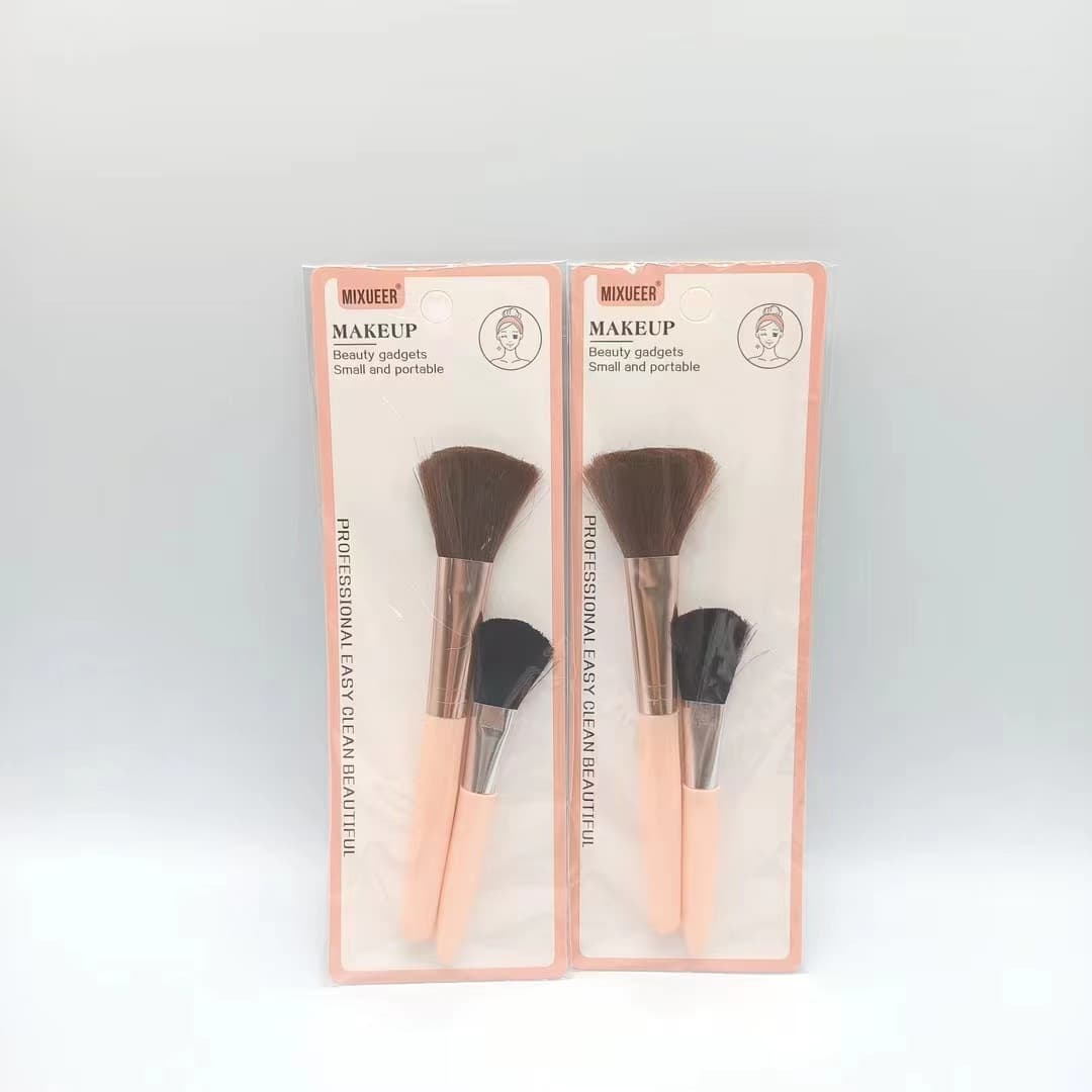 Factory Direct Supply Mi Xuer Makeup Brush Two-pack Sunburning Brush Set Contour Brush Beauty Tool Wholesale