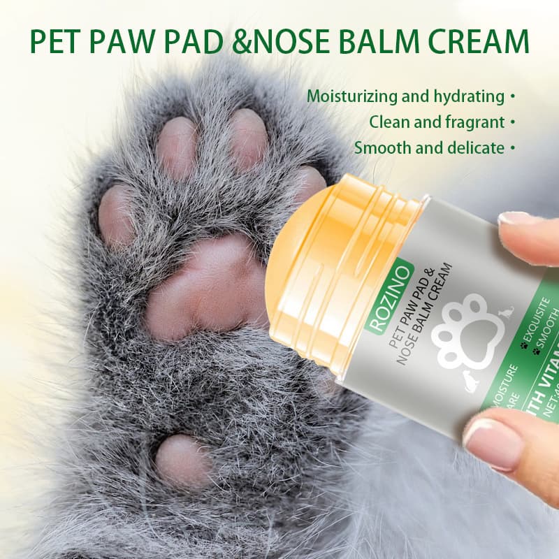 Cross-border Exclusive All-English Pet Paw Care Cream, Nose Balm with Green Tea Scent, Prevents Cracking and Odor for Cats and Dogs