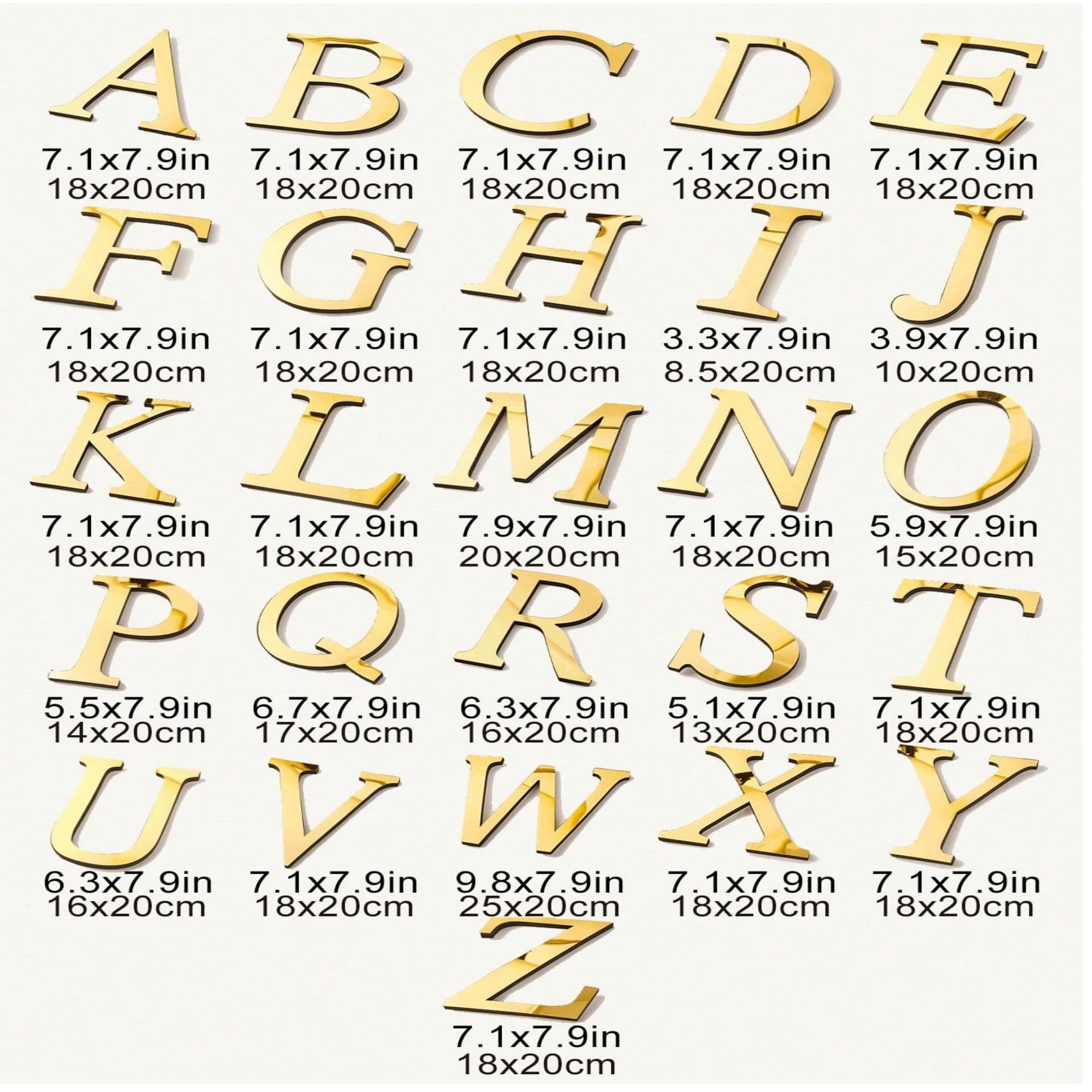 Cross-border Christmas Letter Reflective Acrylic Mirror Wall Sticker 3D Art Decorative DIY Letter Set