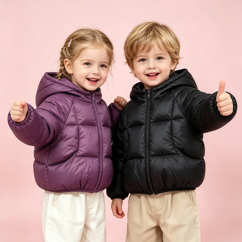 Boys and Girls Autumn Winter Cotton Coat 2026 New Stylish Mid-Child Cotton Padded Jacket Thick Winter Coat Wholesale