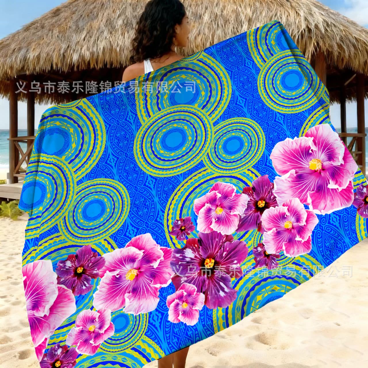 Factory direct sales of South Pacific island-style printed half-length sarongs, Cook Islands Pareo folk costumes.