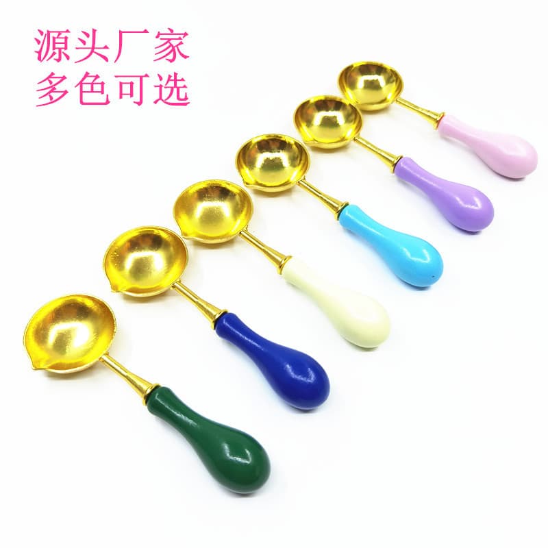 Sealing Wax Spoons Sealing Wax Beads Stamp Spoons Specialized Spoon Wax Melting Spoon Sealing Stamp Spoons Set Wholesale