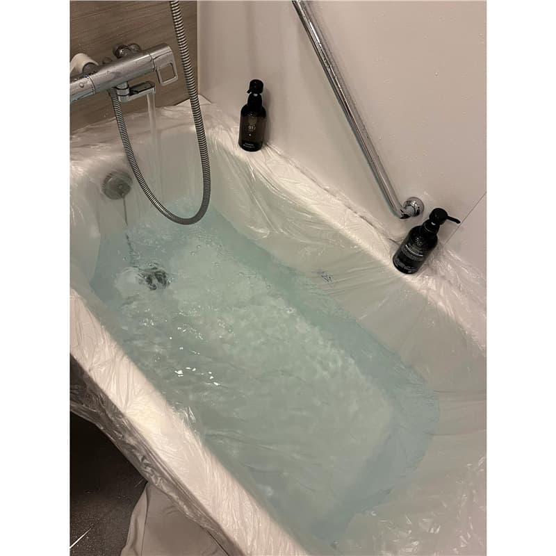 Disposable Bathtub Cover, Bath Bag, Travel Hotel Dirt-Isolation Bath Bag, Shower Bucket, Thickened Portable Plastic Film