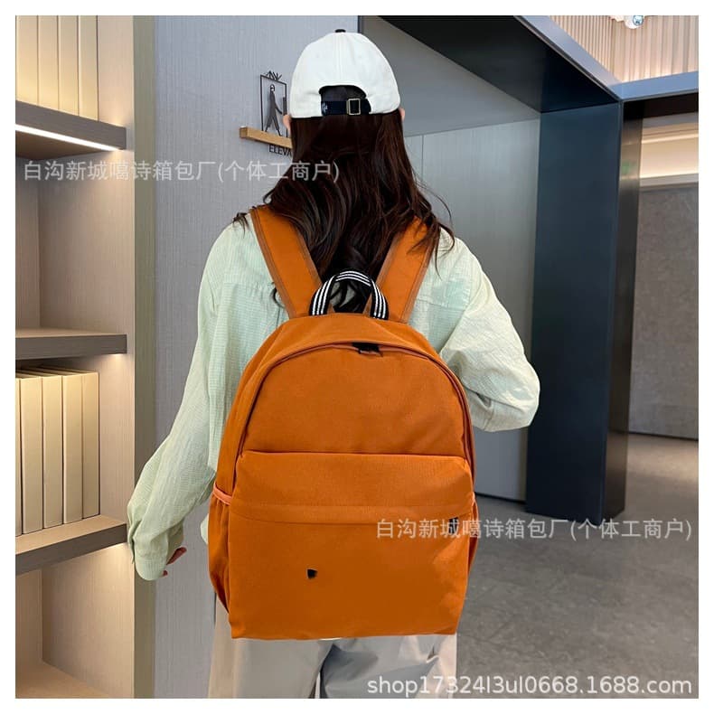 High Appearance Backpack Niche Large Capacity Backpack for Male College Students Korean Cute Simple Bag Versatile Backpack