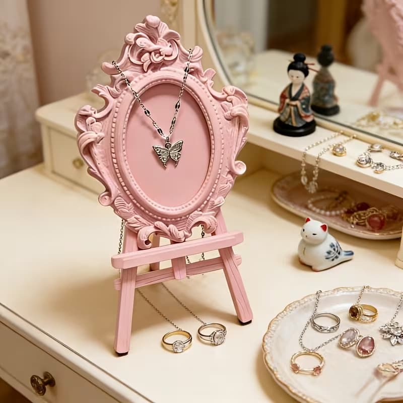 Cross-border Hot-Selling 3D Printed Carved Jewelry Dish Necklace Necklace Stand Jewelry Display Stand Decorative Ornament Jewelry Rack