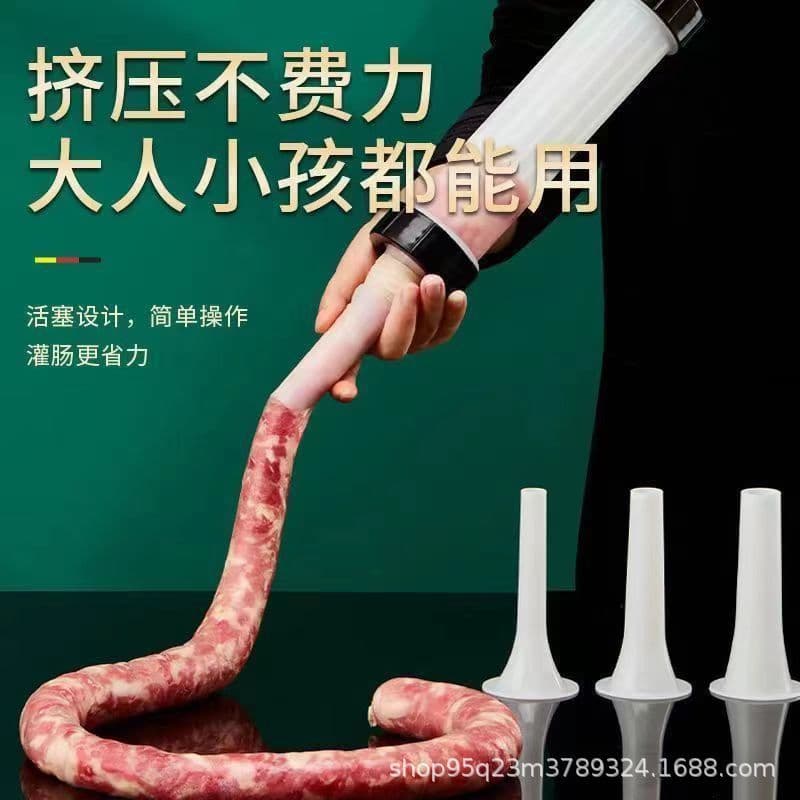 Manual Sausage Stuffer for Home Use, Sausage Filler Tool for Stuffing Sausages, Casing Filler for Homemade Sausages