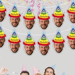 Amazon Temu Best Seller Birthday Photo Party Custom Bunting Banner Party Decoration