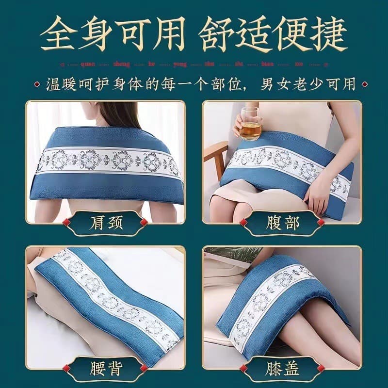 Coarse Sea Salt Heat Pack Electric Heating Salt Bag for Home Use, Full Body Waist, Shoulder and Neck Electric Heat Therapy Bag