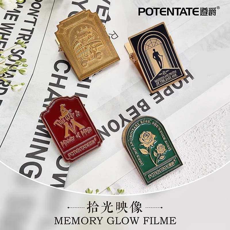 Zunjue Brass Clip Travel Account Clip Watercolor Painting Clip Sketching Portable Gouache Painting Clip Stamp Clip Picking Up Impressions